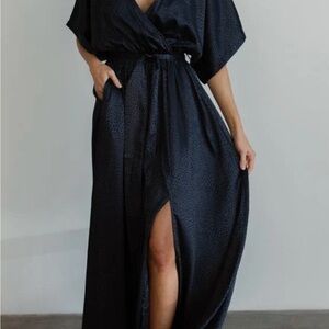 BalticBorn Savannah Print Kimono Maxi L NWT